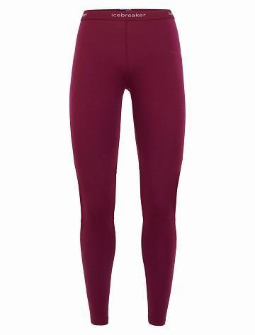 Icebreaker BodyfitZone™ Merino 200 Zone Thermal Naisten Leggingsit Pinkki | FI 1539AHKP